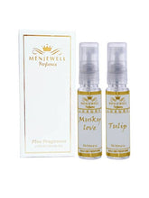 Menjewell Tulip + Musky Love Women Eau De Parfum 10ml 0.3 Fl.oz. Each Pack Of 2 | Long Lasting