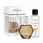 Maison Berger Glass Lamp Geometry Miel Honey Amber Powder Lamp Gift Set