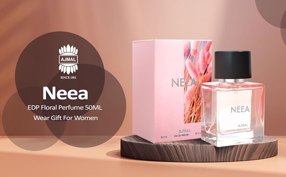 Ajmal  Neea Eau De Parfum 50ml 1.6 Fl.oz. & Nightingale Deodorant 200ml 6.7 Fl.oz. | For Unisex Ajmal  Neea Eau De Parfum 50ml 1.6 Fl.oz. & Nightingale Deodorant 200ml 6.7 Fl.oz. | For Unisex