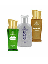 John Phillips London In Style + Sandal + Attarful Eau De Parfum 60ml 2 Fl.oz. Each Pack Of 3 For Unisex