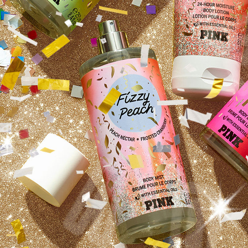 VICTORIA'S SECRET PINK FIZZY PEACH BODY MIST 250ML 8.4 FL.OZ. WOMEN FRAGRANCE VICTORIA'S SECRET PINK FIZZY PEACH BODY MIST 250ML 8.4 FL.OZ. WOMEN FRAGRANCE