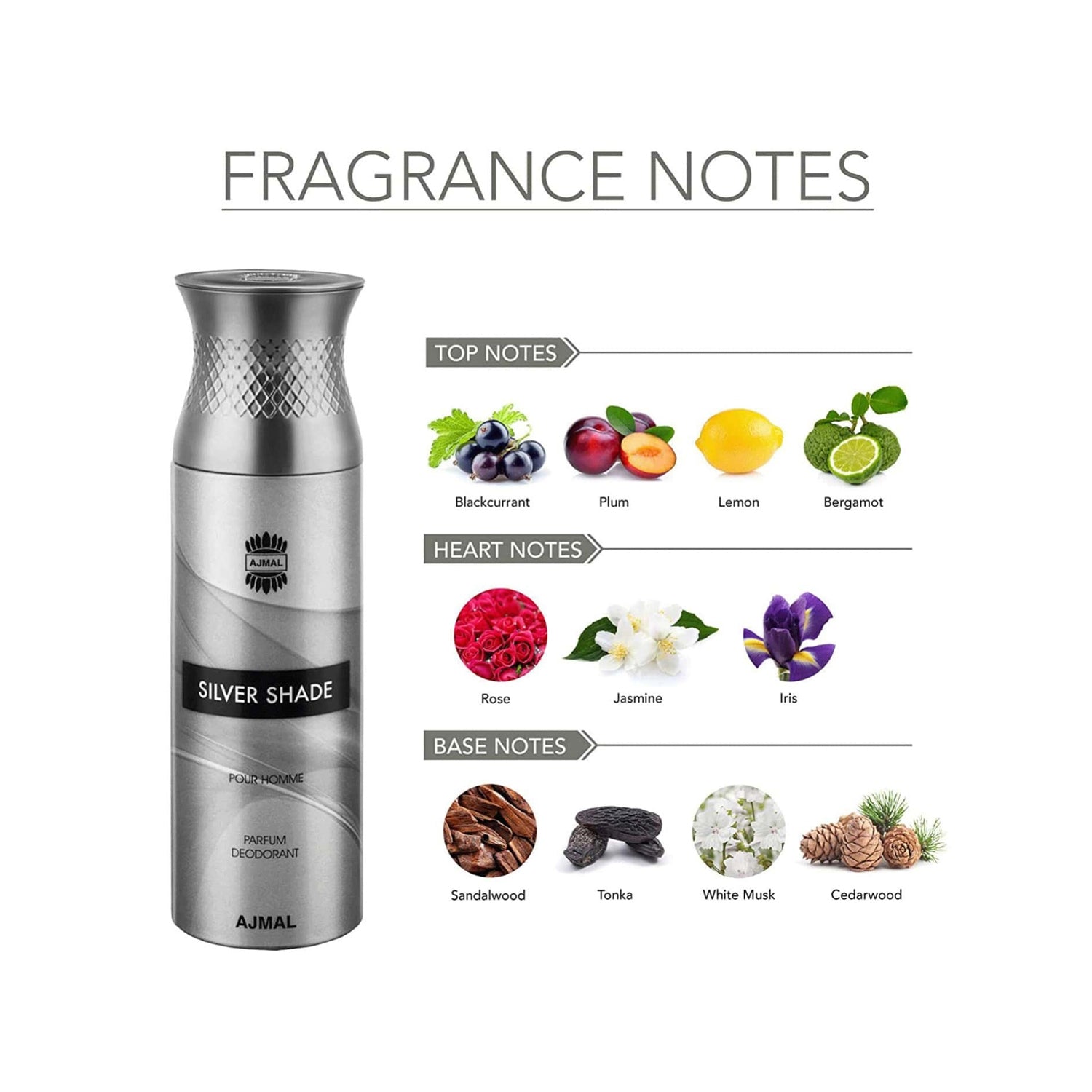 Ajmal Wisal Dhahab Deodorant + Men Silver Shade Deodorant 200ml 6.7 Fl.oz. Each X2 + Aretha Eau De Parfum 50ml 1.6 Fl.oz. | For Unisex Ajmal Wisal Dhahab Deodorant + Men Silver Shade Deodorant 200ml 6.7 Fl.oz. Each X2 + Aretha Eau De Parfum 50ml 1.6 Fl.oz. | For Unisex