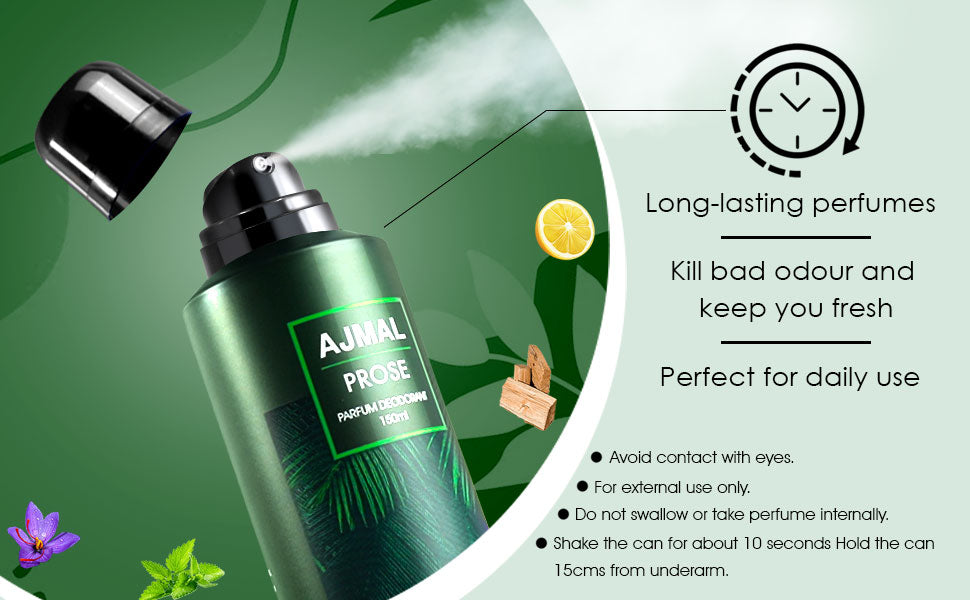Ajmal Ascend Eau De Parfum 50ml 1.6 Fl.oz. & Prose Deodorant 150ml 5 Fl.oz. Casual Wear Gift For Men And Women | Combo Of 2 Ajmal Ascend Eau De Parfum 50ml 1.6 Fl.oz. & Prose Deodorant 150ml 5 Fl.oz. Casual Wear Gift For Men And Women | Combo Of 2