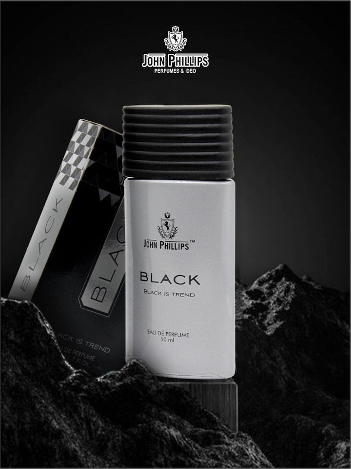 John Phillips Black Eau De Parfum 50ml 1.6 Fl.oz. & X Force Body Deodrant 150ml 5 Fl.oz. Combo Of 2 | For Men John Phillips Black Eau De Parfum 50ml 1.6 Fl.oz. & X Force Body Deodrant 150ml 5 Fl.oz. Combo Of 2 | For Men