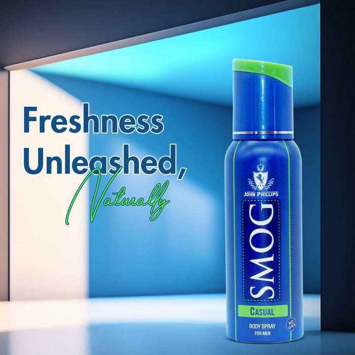 John Phillips Smog Classic Black 120ml 0.4 Fl.oz. &  Smog Classic 120ml 4 Fl.oz. No Gas Deodrant For Men | Long Lasting John Phillips Smog Classic Black 120ml 0.4 Fl.oz. &  Smog Classic 120ml 4 Fl.oz. No Gas Deodrant For Men | Long Lasting