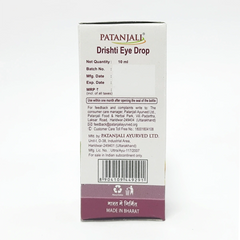 Patanjali Drishti Eye Drop, With Shwet Pyaz, Adrak Swaras, Nimbu Swaras, Shahad | 10ml