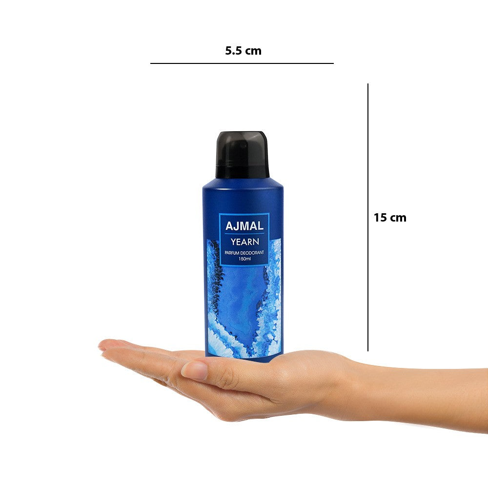 Ajmal Yearn Parfum Deodorant 150ml 5.0 Fl.oz. Party Wear Gift For Men | Long Lasting Ajmal Yearn Parfum Deodorant 150ml 5.0 Fl.oz. Party Wear Gift For Men | Long Lasting