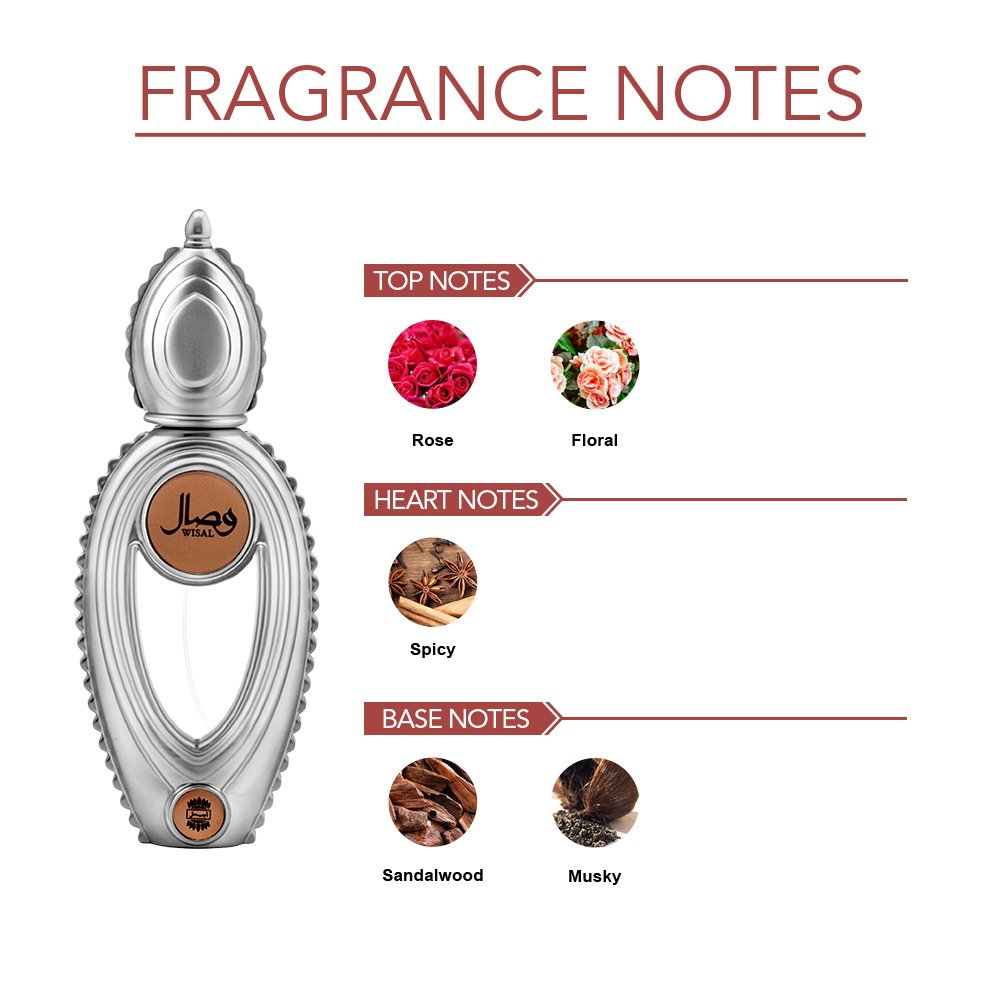 Ajmal Wisal Eau De Parfum 50ml 1.7 Fl.oz. Perfume Gift For Women | Long Lasting Spray Ajmal Wisal Eau De Parfum 50ml 1.7 Fl.oz. Perfume Gift For Women | Long Lasting Spray