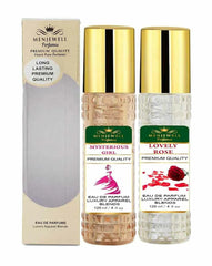 Menjewell Mysterious Girl + Lovely Rose Eau De Parfum 120ml 4.0 Fl.oz. Each Pack Of 2 | Long Lasting | Women Fragrance