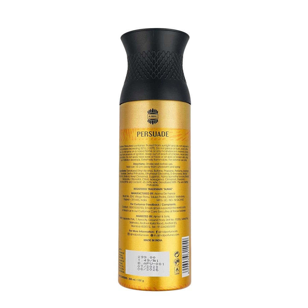 Ajmal Persuade Citrus Punch Parfum Deodorant 200ml 6.7 Fl.oz. Casual Wear Gift For Men & Women Ajmal Persuade Citrus Punch Parfum Deodorant 200ml 6.7 Fl.oz. Casual Wear Gift For Men & Women