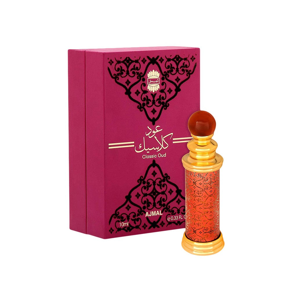 Ajmal Classic Oud Concentrated Perfume 10ml 0.3 Fl.oz. Unisex Fragrance | Free From Alcohol Ajmal Classic Oud Concentrated Perfume 10ml 0.3 Fl.oz. Unisex Fragrance | Free From Alcohol