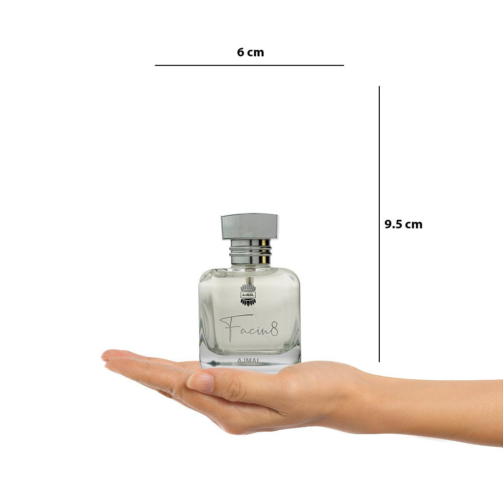 Ajmal Facin8 Eau De Parfum 100ml 3.4 Fl.oz. Long Lasting Spray | Gift For Husband Ajmal Facin8 Eau De Parfum 100ml 3.4 Fl.oz. Long Lasting Spray | Gift For Husband