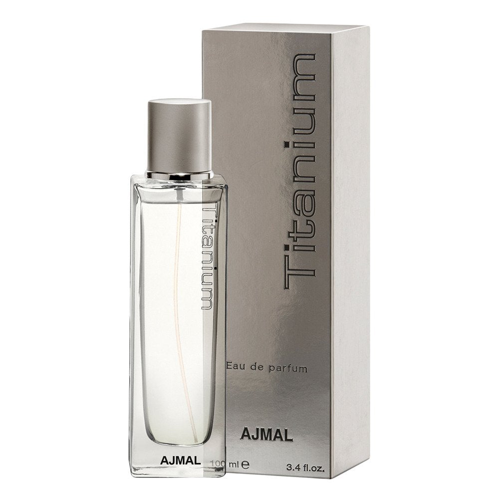 Ajmal Titanium Eau De Parfum 100ml 3.4 Fl.oz. Perfect Gift For Husband | Party Wear | Made In Dubai Ajmal Titanium Eau De Parfum 100ml 3.4 Fl.oz. Perfect Gift For Husband | Party Wear | Made In Dubai
