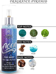 Menjewell Musky Chandan Sandalwood Prime + Aqua For Men Prime + Smoke Prime Eau De Parfum 105ml 3.5 Fl.oz. Each | Masculine Fragrances