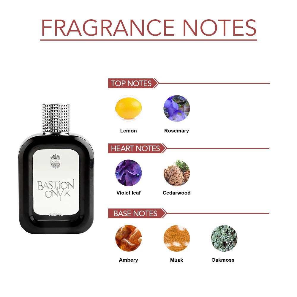 Ajmal Bastion Onyx Eau De Parfum 100ml 3.4 Fl.oz. Perfume Gift For Husband | Long Lasting Spray Ajmal Bastion Onyx Eau De Parfum 100ml 3.4 Fl.oz. Perfume Gift For Husband | Long Lasting Spray