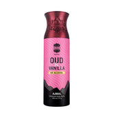Ajmal Oud & Vanilla Deodorant Body Spray 200ml 6.7 Fl.oz. Perfume For Men & Women | Non-alcoholic