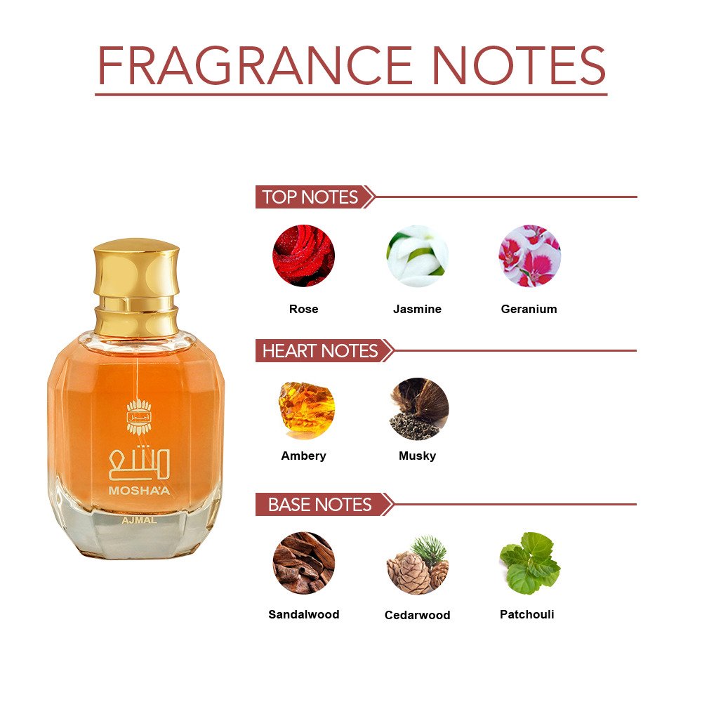 Ajmal Mosha’a Eau De Parfum 50ml 1.7 Fl.oz. Gift For Men & Women | Long Lasting Spray Ajmal Mosha’a Eau De Parfum 50ml 1.7 Fl.oz. Gift For Men & Women | Long Lasting Spray
