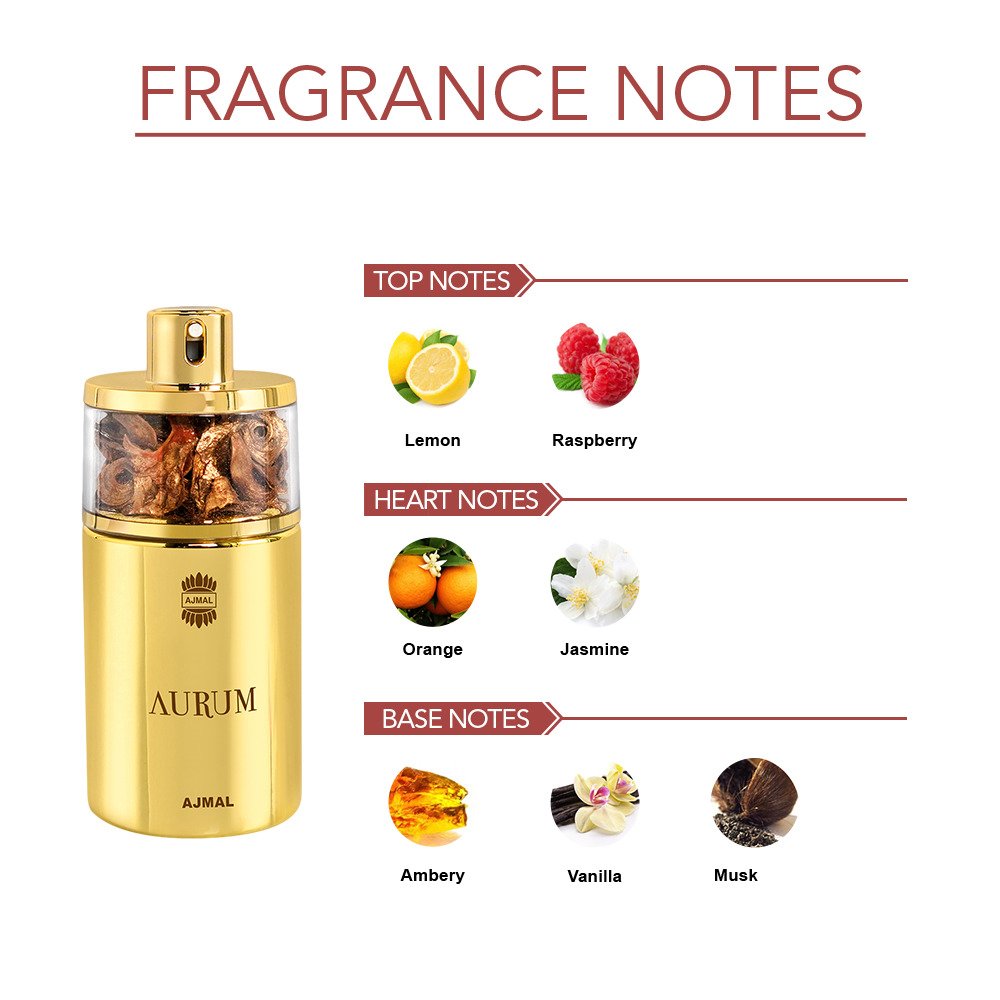 Ajmal Aurum Eau De Parfum 75ml 2.5 Fl.oz. Perfume Gift For Women | Long Lasting Ajmal Aurum Eau De Parfum 75ml 2.5 Fl.oz. Perfume Gift For Women | Long Lasting