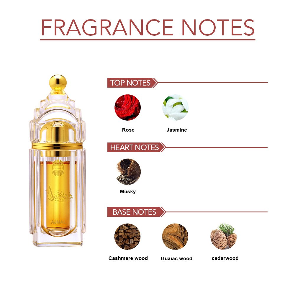 Ajmal Kandeel Concentrated Perfume 12ml 0.4 Fl.oz. For Unisex | Free From Alcohol Ajmal Kandeel Concentrated Perfume 12ml 0.4 Fl.oz. For Unisex | Free From Alcohol