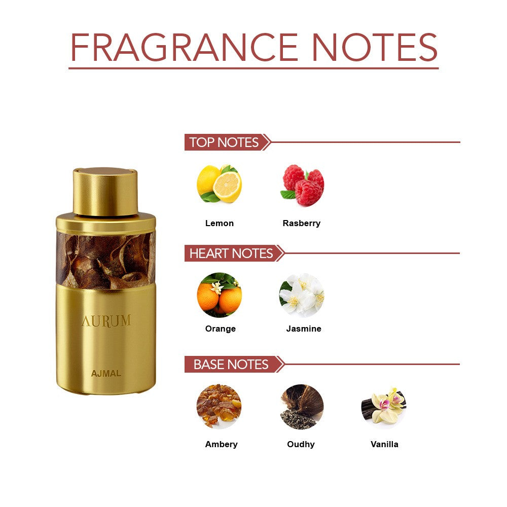 Ajmal Aurum Concentrated Perfume 10ml 0.3 Fl.oz. Women Fragrance | Alcohol Free Ajmal Aurum Concentrated Perfume 10ml 0.3 Fl.oz. Women Fragrance | Alcohol Free