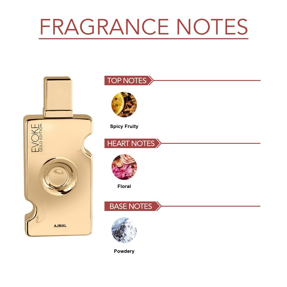 Ajmal Evoke Gold Edition Eau De Parfum 75ml 2.5 Fl.oz. Perfume Gift For Women | Long Lasting Spray Ajmal Evoke Gold Edition Eau De Parfum 75ml 2.5 Fl.oz. Perfume Gift For Women | Long Lasting Spray