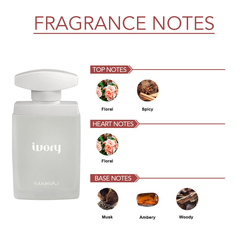 Ajmal Maryaj Ivory For Her Eau De Parfum 100ml 3.4 Fl.oz. Gift For Women | Long Lasting Spray Ajmal Maryaj Ivory For Her Eau De Parfum 100ml 3.4 Fl.oz. Gift For Women | Long Lasting Spray