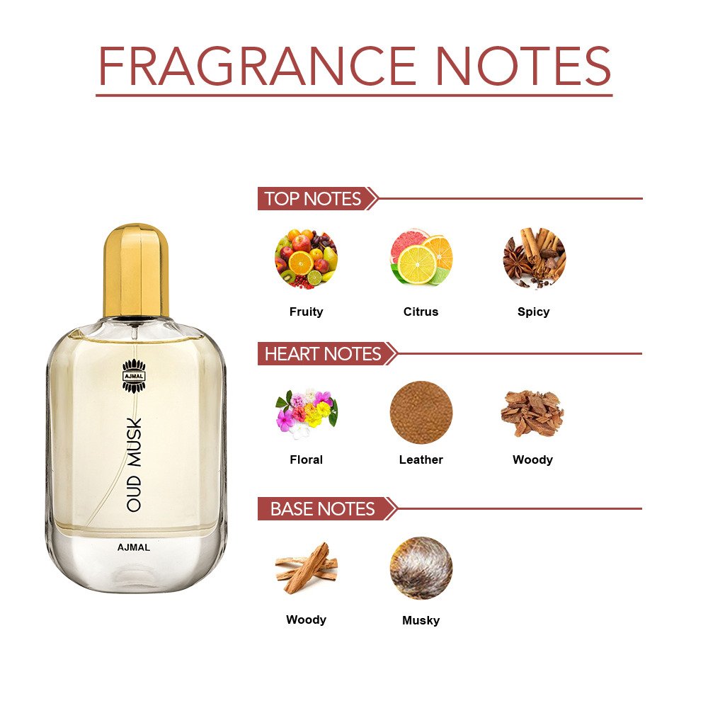 Ajmal Oud Musk Eau De Parfum 100ml 3.4 Fl.oz. Perfume Gift For Men | Long Lasting Ajmal Oud Musk Eau De Parfum 100ml 3.4 Fl.oz. Perfume Gift For Men | Long Lasting