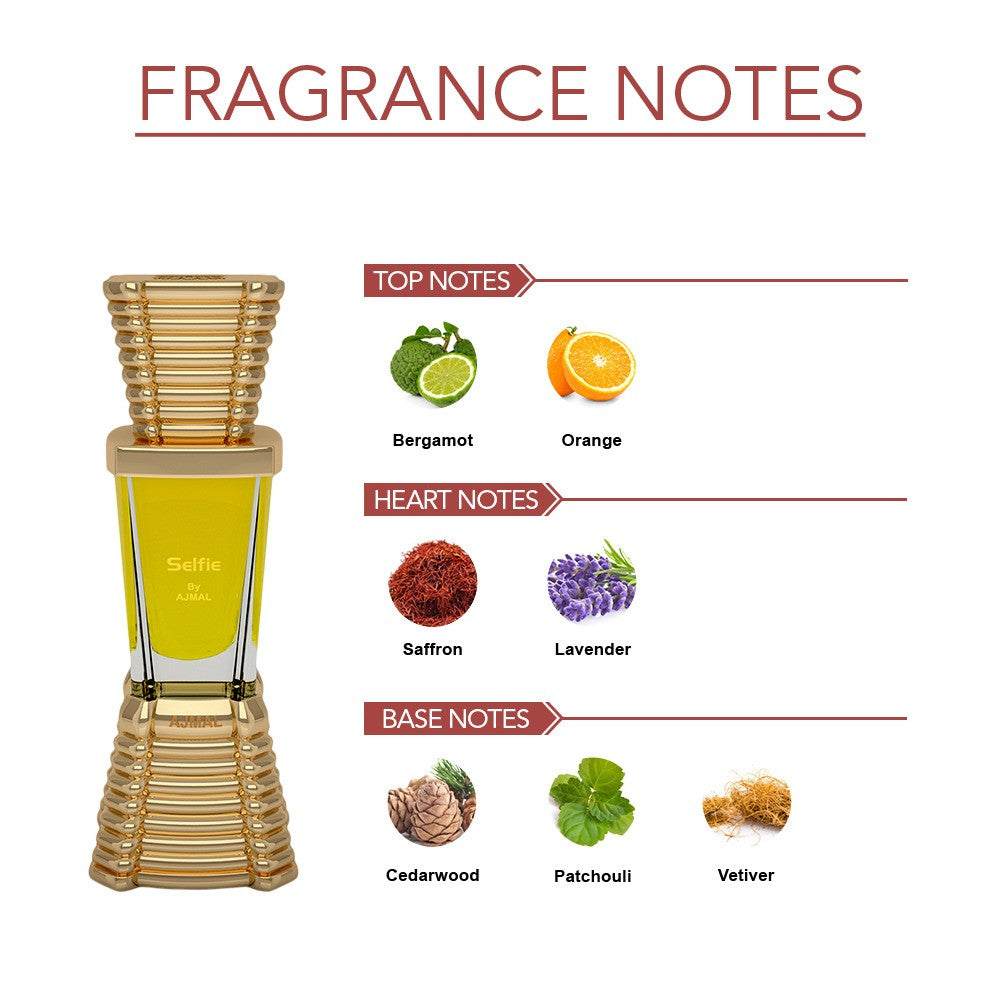 Ajmal Selfie Concentrated Perfume 10ml 0.3 Fl.oz. Men Fragrance  | Free From Alcohol Ajmal Selfie Concentrated Perfume 10ml 0.3 Fl.oz. Men Fragrance  | Free From Alcohol