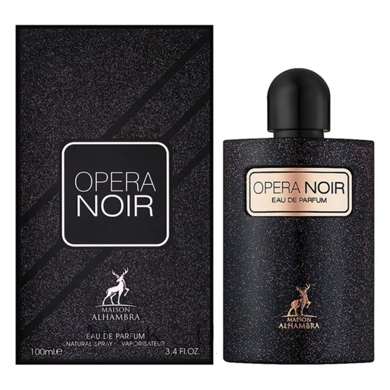OPERA NOIR BY MAISON ALHAMBRA EAU DE PARFUM 100ML 3.4 FL.OZ. UNISEX FRAGRANCE OPERA NOIR BY MAISON ALHAMBRA EAU DE PARFUM 100ML 3.4 FL.OZ. UNISEX FRAGRANCE