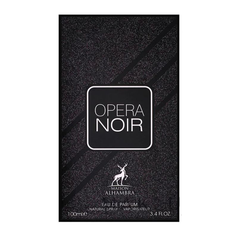 OPERA NOIR BY MAISON ALHAMBRA EAU DE PARFUM 100ML 3.4 FL.OZ. UNISEX FRAGRANCE OPERA NOIR BY MAISON ALHAMBRA EAU DE PARFUM 100ML 3.4 FL.OZ. UNISEX FRAGRANCE