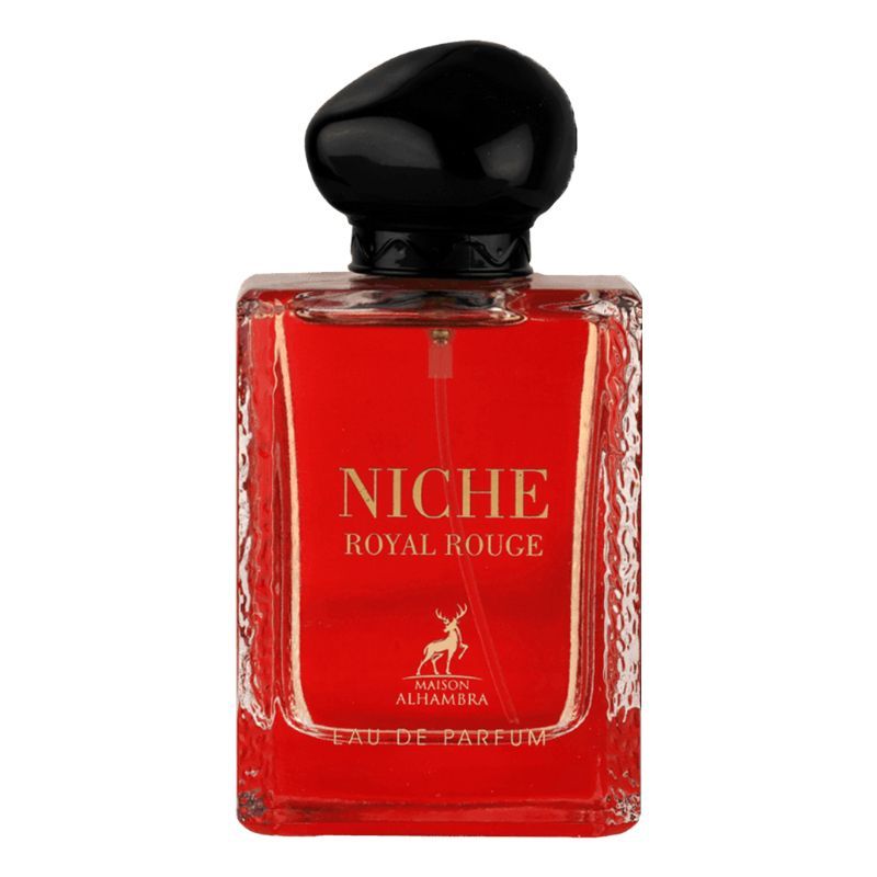 NICHE ROYAL ROUGE BY MAISON ALHAMBRA EAU DE PARFUM 100ML 3.4 FL.OZ. FOR MEN & WOMEN NICHE ROYAL ROUGE BY MAISON ALHAMBRA EAU DE PARFUM 100ML 3.4 FL.OZ. FOR MEN & WOMEN