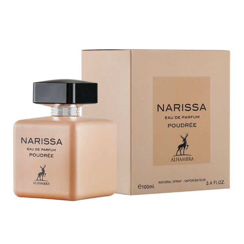 NARISSA POUDREE BY MAISON ALHAMBRA EAU DE PARFUM 100ML 3.4 FL.OZ. FOR WOMEN NARISSA POUDREE BY MAISON ALHAMBRA EAU DE PARFUM 100ML 3.4 FL.OZ. FOR WOMEN