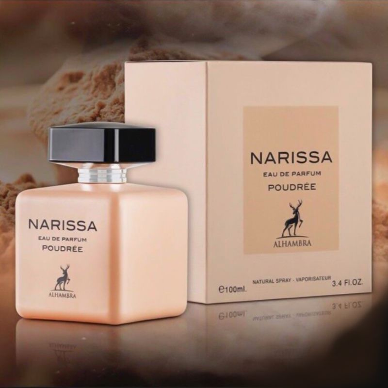 NARISSA POUDREE BY MAISON ALHAMBRA EAU DE PARFUM 100ML 3.4 FL.OZ. FOR WOMEN NARISSA POUDREE BY MAISON ALHAMBRA EAU DE PARFUM 100ML 3.4 FL.OZ. FOR WOMEN