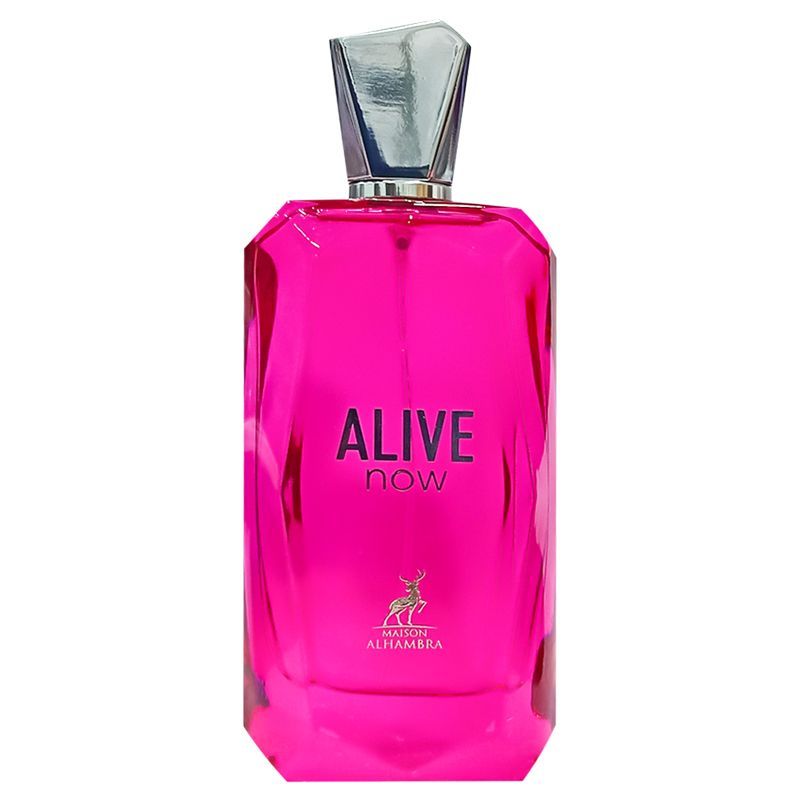 ALIVE NOW BY MAISON ALHAMBRA EAU DE PARFUM FOR MEN & WOMEN 100ML 3.4 FL.OZ. ALIVE NOW BY MAISON ALHAMBRA EAU DE PARFUM FOR MEN & WOMEN 100ML 3.4 FL.OZ.