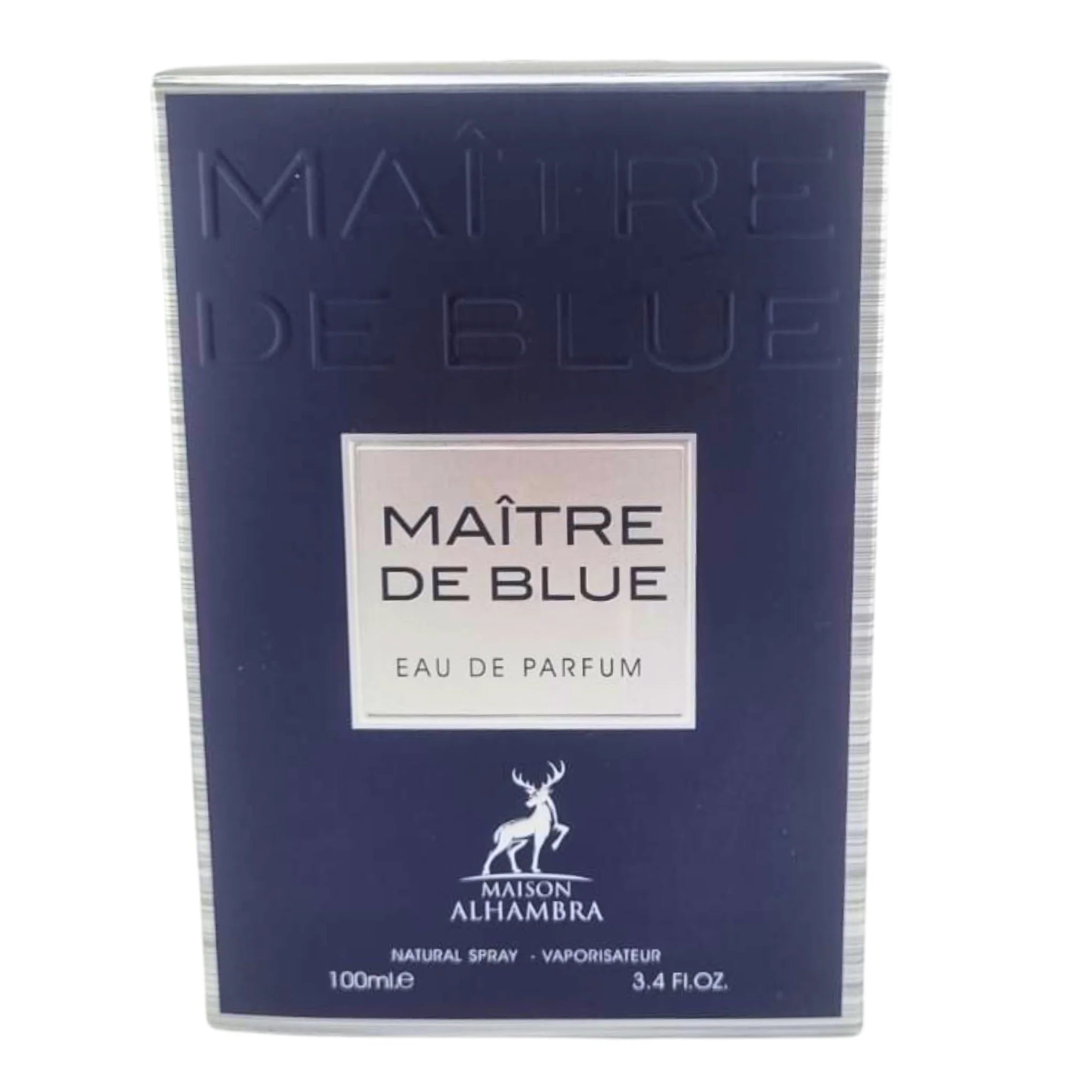 MAITRE DE BLUE BY MAISON ALHAMBRA EAU DE PARFUM 100ML 3.4 FL.OZ. UNISEX FRAGRANCE MAITRE DE BLUE BY MAISON ALHAMBRA EAU DE PARFUM 100ML 3.4 FL.OZ. UNISEX FRAGRANCE