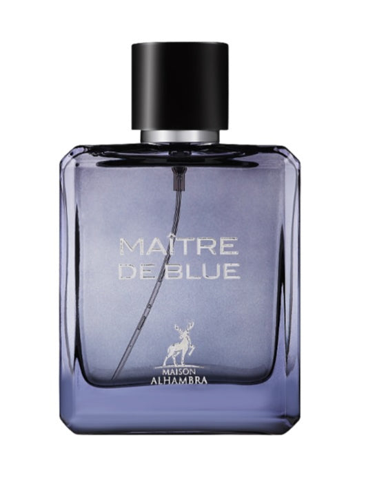 MAITRE DE BLUE BY MAISON ALHAMBRA EAU DE PARFUM 100ML 3.4 FL.OZ. UNISEX FRAGRANCE MAITRE DE BLUE BY MAISON ALHAMBRA EAU DE PARFUM 100ML 3.4 FL.OZ. UNISEX FRAGRANCE