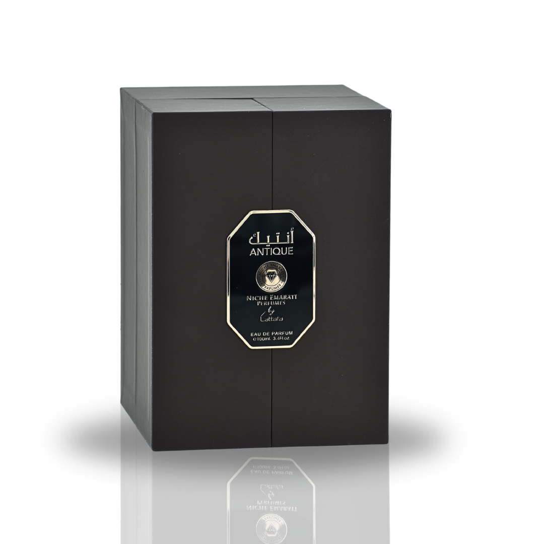 NICHE EMARATI ANTIQUE BY LATTAFA EAU DE PARFUM 100ML 3.4 FL.OZ. FOR MEN & WOMEN NICHE EMARATI ANTIQUE BY LATTAFA EAU DE PARFUM 100ML 3.4 FL.OZ. FOR MEN & WOMEN