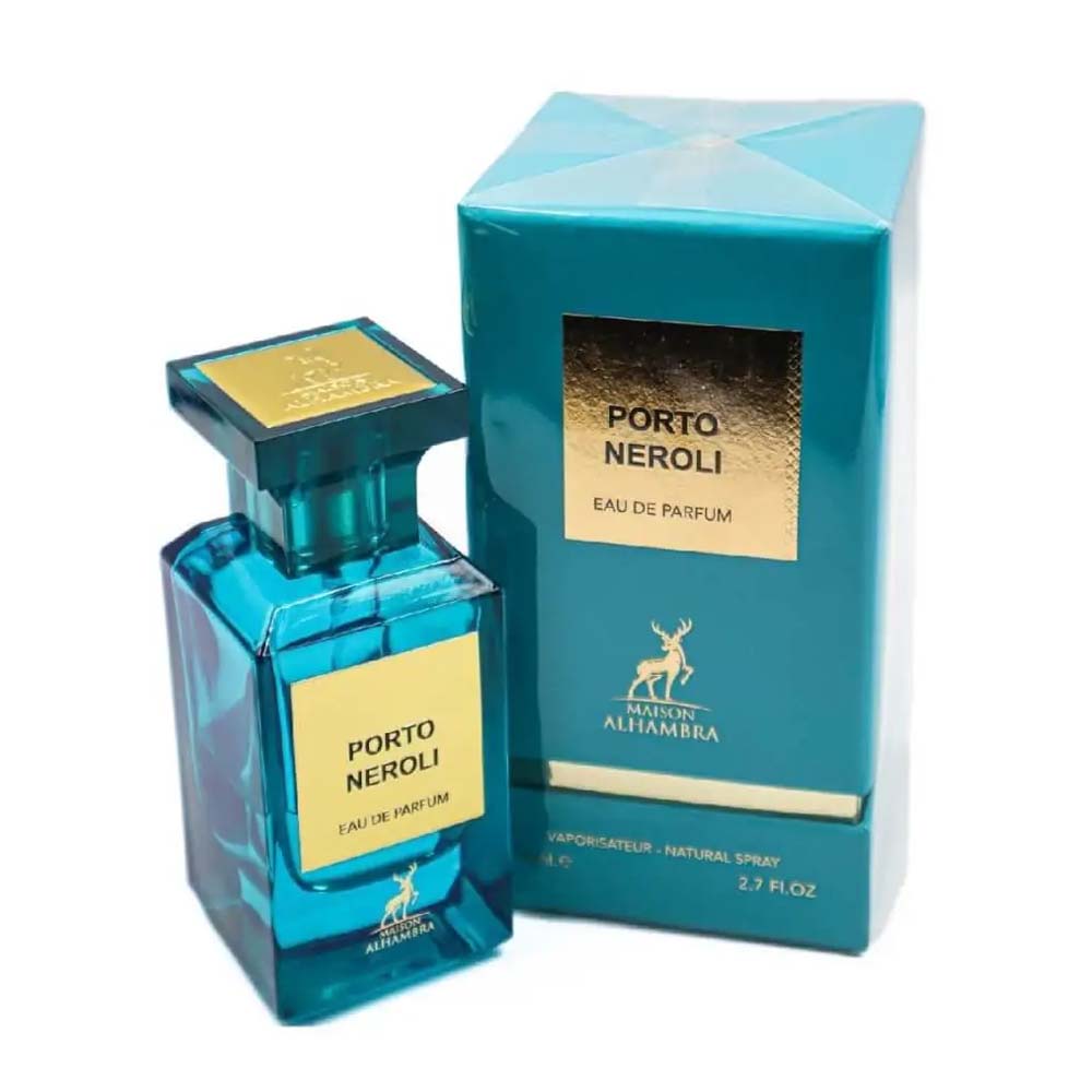PORTO NEROLI BY MAISON ALHAMBRA EAU DE PARFUM 80ML 2.7 FL.OZ. UNISEX FRAGRANCE PORTO NEROLI BY MAISON ALHAMBRA EAU DE PARFUM 80ML 2.7 FL.OZ. UNISEX FRAGRANCE