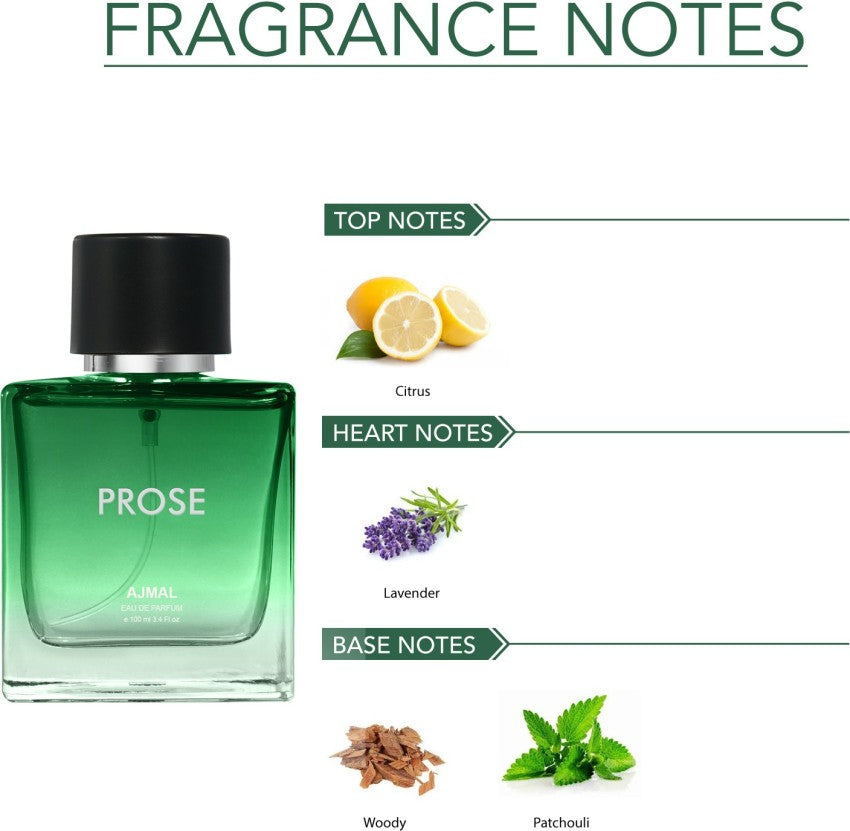 Ajmal Prose Edp 50ml 1.6 Fl.oz. & Ascend Deodorant 150ml 5 Fl.oz. Office Wear Gift For Man And Women Ajmal Prose Edp 50ml 1.6 Fl.oz. & Ascend Deodorant 150ml 5 Fl.oz. Office Wear Gift For Man And Women