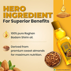 Patanjali Roghan Badam Shirin, Energizing Brain & Increases Strength, Providing Nutrition, 150ml