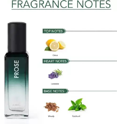 Ajmal Prose Eau De Parfum Fougere Perfume 20ml 0.6 Fl.oz. | Casual Wear For Men + 2 Parfum Testers Ajmal Prose Eau De Parfum Fougere Perfume 20ml 0.6 Fl.oz. | Casual Wear For Men + 2 Parfum Testers