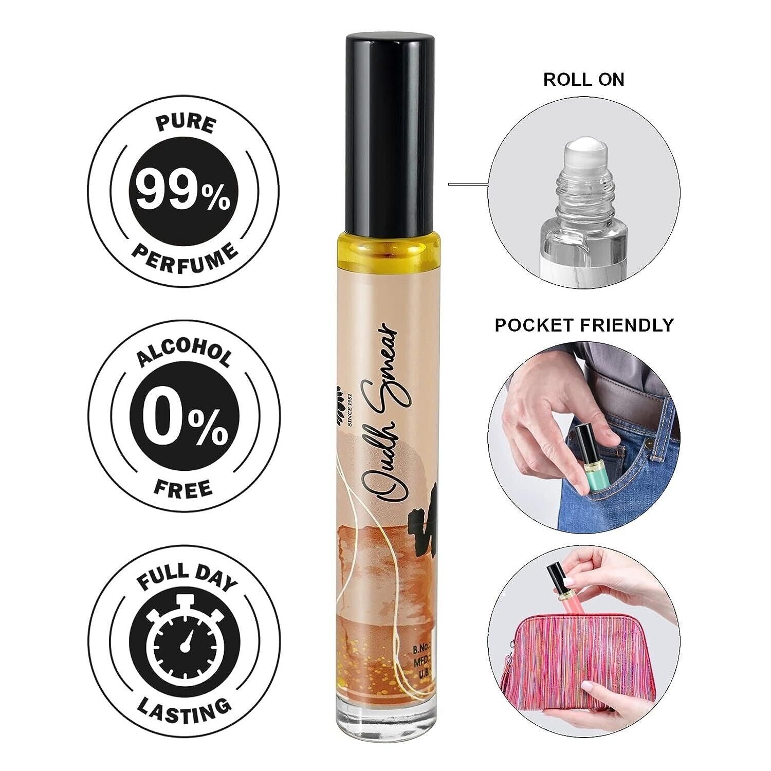 Ajmal Artisan Oudh Smear Long-lasting Concentrated Perfume Roll-on 10ml 0.3 Fl.oz. | For Men Ajmal Artisan Oudh Smear Long-lasting Concentrated Perfume Roll-on 10ml 0.3 Fl.oz. | For Men