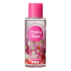 VICTORIA'S SECRET PINK FRESH & CLEAN GLOW BODY MIST 250ML 8.4 FL.OZ. FOR WOMEN