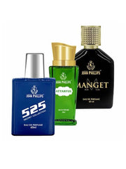 John Phillips Attarful +  525 + Magnet Eau De Parfum 60ml 2 Fl.oz. Each Pack Of 3 For Unisex