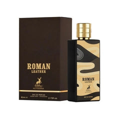 ROMAN LEATHER BY MAISON ALHAMBRA EAU DE PARFUM FOR MEN & WOMEN 80ML 2.7 FL.OZ.