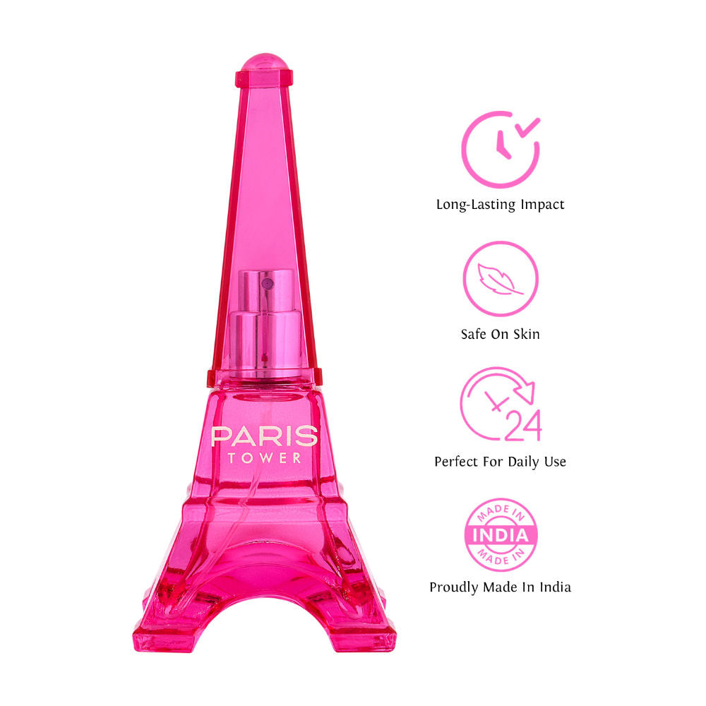 Sweet Heart Pink Paris Tower Eau De Parfum 40ml 1.3 Fl.oz.