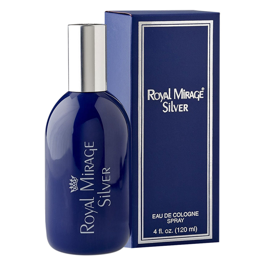Royal Mirage Silver Eau De Cologne Spray 120ml 4.0 Fl.oz. Unisex Fragrance | Long Lasting