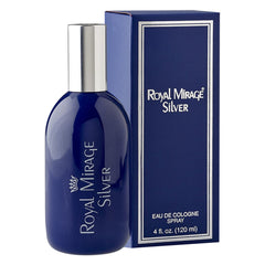 Royal Mirage Silver Eau De Cologne Spray 120ml 4.0 Fl.oz. Unisex Fragrance | Long Lasting