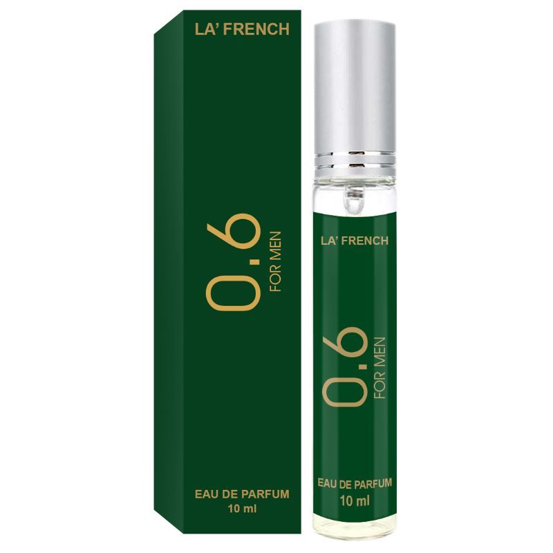 La French 0.6 Eau De Parfum Spray For Men 10ml 0.3 Fl.oz.| Fresh & Long Lasting Fragrance
