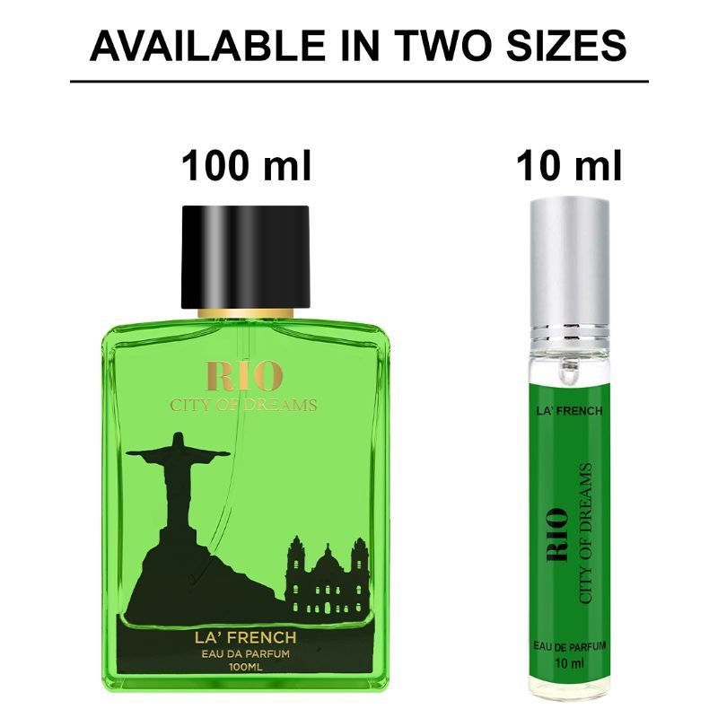 La French Rio City Of Dream Eau De Parfum 10ml 0.3 Fl.oz. | Long Lasting & Unisex Fragrance
